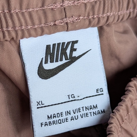 Nike NSW Essential High Rise Woven Cargo Windbreaker Pants Size XL Smoky Mauve - Picture 7 of 10